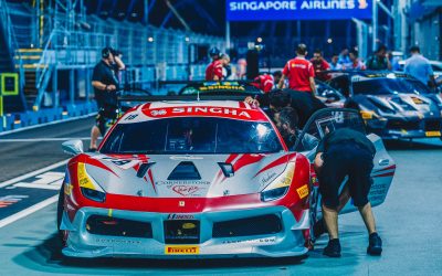 EMS Race Team Roars Back with Storming Drive in Singapore Ferrari Challenge
