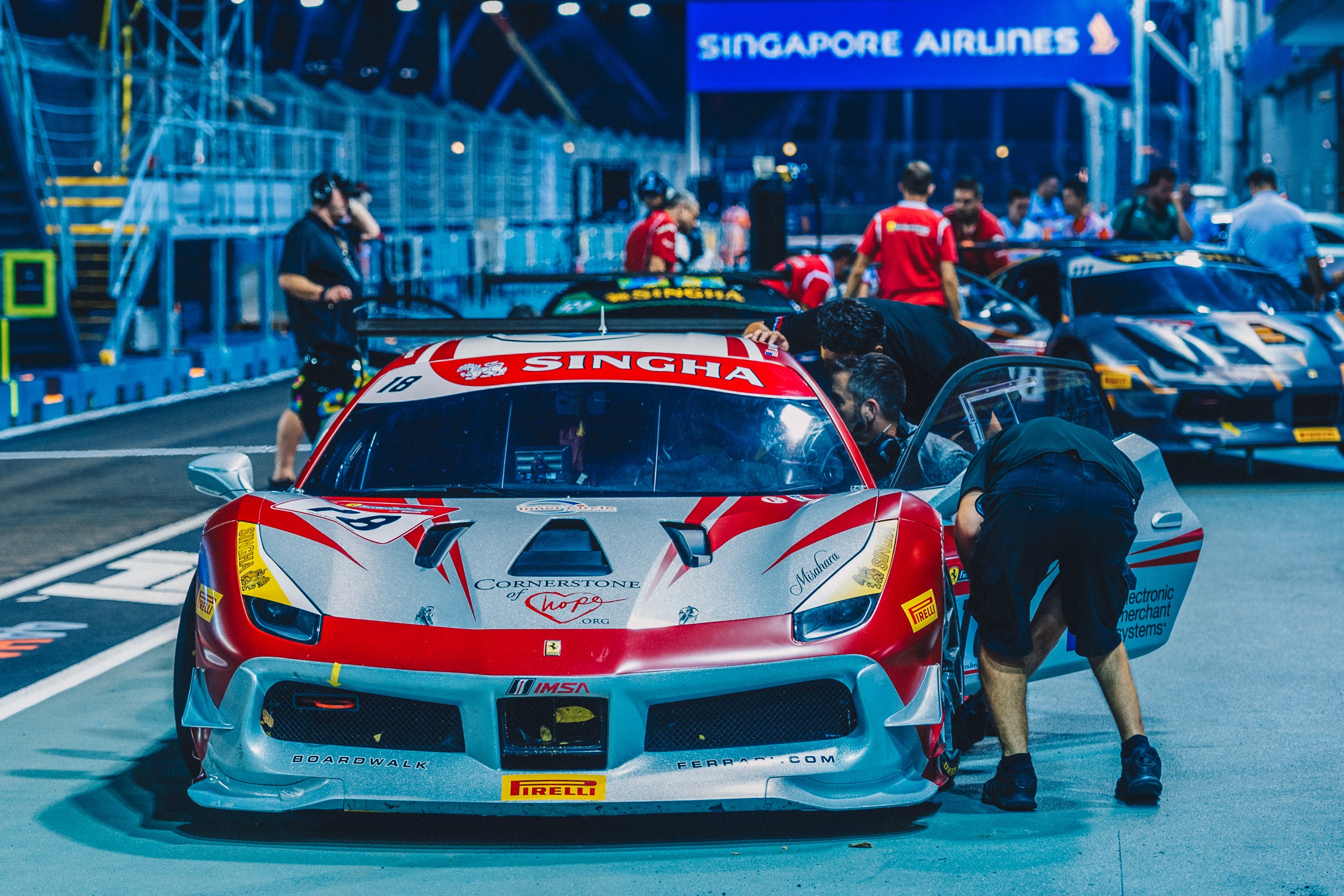 EMS Race Team Roars Back with Storming Drive in Singapore.